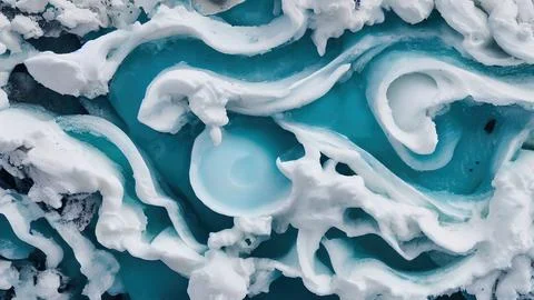 Frozen waves wallpaper Stock Illustration