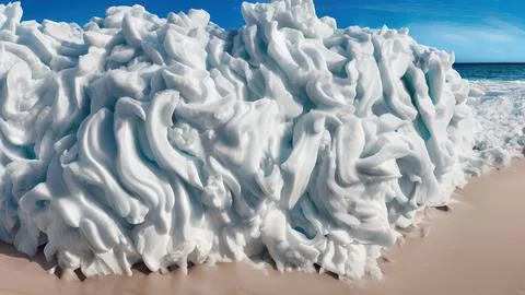 Frozen waves wallpaper Stock Illustration