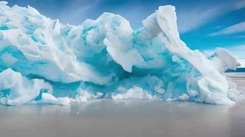 Frozen waves wallpaper Stock Illustration