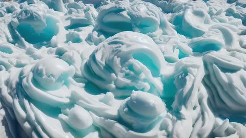 Frozen waves wallpaper Stock Illustration