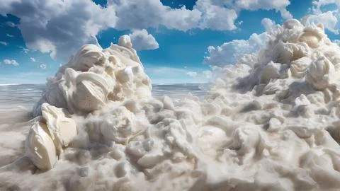 Frozen waves wallpaper Stock Illustration