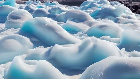 Frozen waves wallpaper Stock Illustration