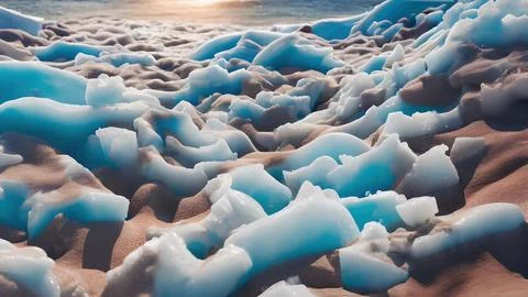 Frozen waves wallpaper Stock Illustration