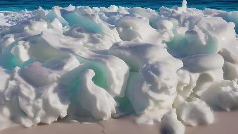 Frozen waves wallpaper Stock Illustration