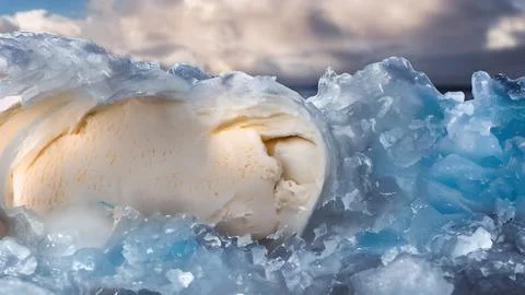 Frozen waves wallpaper Stock Illustration