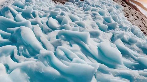 Frozen waves wallpaper Stock Illustration