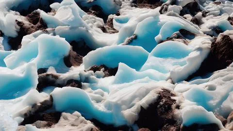 Frozen waves wallpaper Stock Illustration