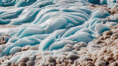 Frozen waves wallpaper Stock Illustration