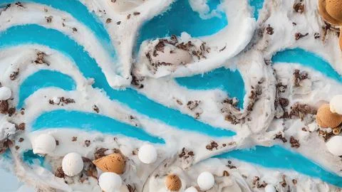 Frozen waves wallpaper Stock Illustration