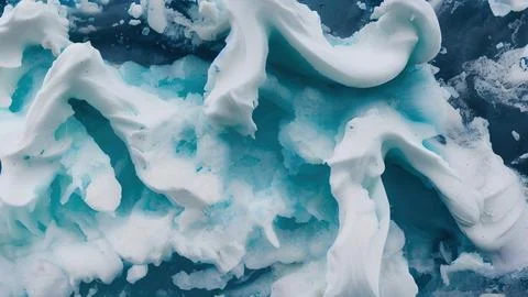 Frozen waves wallpaper Stock Illustration