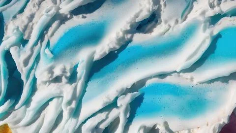 Frozen waves wallpaper Stock Illustration