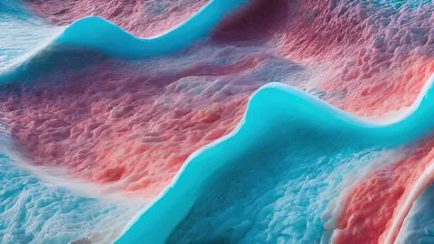 Frozen waves wallpaper Stock Illustration