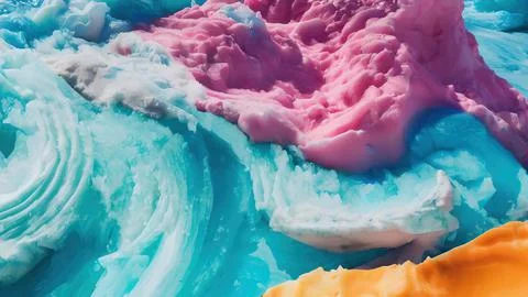 Frozen waves wallpaper Stock Illustration