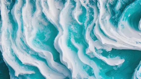 Frozen waves wallpaper Stock Illustration