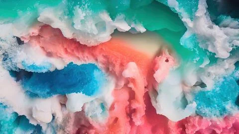 Frozen waves wallpaper Stock Illustration