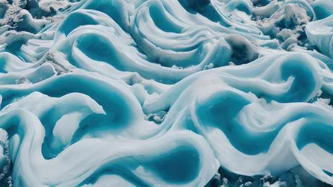 Frozen waves wallpaper Stock Illustration