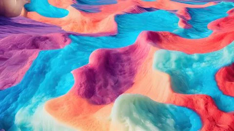 Frozen waves wallpaper Stock Illustration