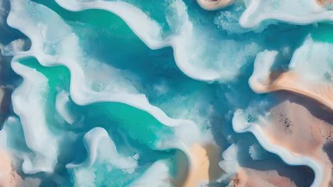 Frozen waves wallpaper 스톡 일러스트