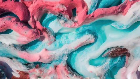 Frozen waves wallpaper Stock Illustration