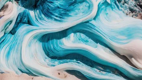 Frozen waves wallpaper Stock Illustration