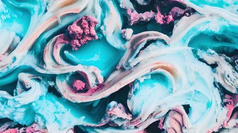 Frozen waves wallpaper Stock Illustration