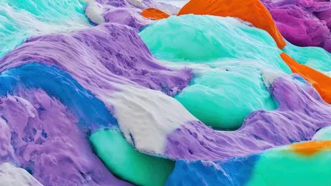 Frozen waves wallpaper Stock Illustration