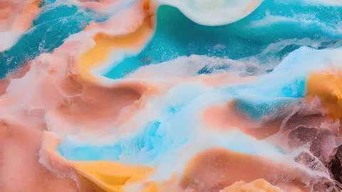 Frozen waves wallpaper Stock Illustration