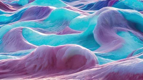 Frozen waves wallpaper Stock Illustration