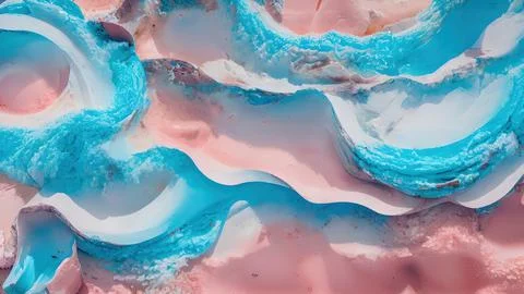 Frozen waves wallpaper Stock Illustration