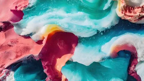 Frozen waves wallpaper Stock Illustration