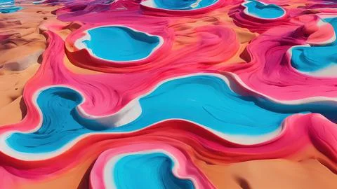 Frozen waves wallpaper Stock Illustration