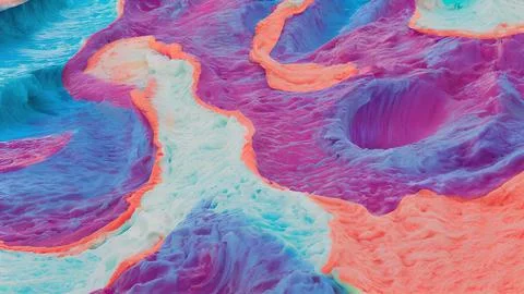 Frozen waves wallpaper Stock Illustration