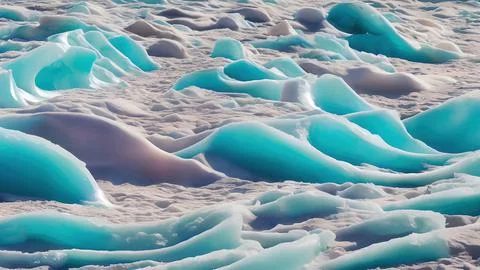 Frozen waves wallpaper Stock Illustration