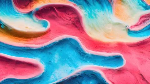 Frozen waves wallpaper Stock Illustration