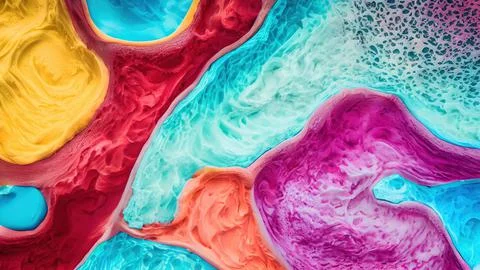 Frozen waves wallpaper Stock Illustration