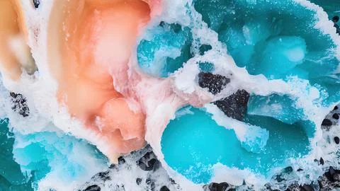 Frozen waves wallpaper 스톡 일러스트