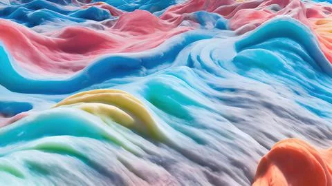 Frozen waves wallpaper Stock Illustration