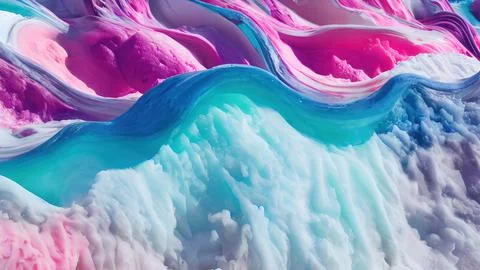 Frozen waves wallpaper Stock Illustration