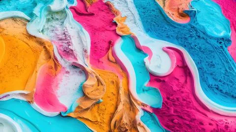 Frozen waves wallpaper Stock Illustration