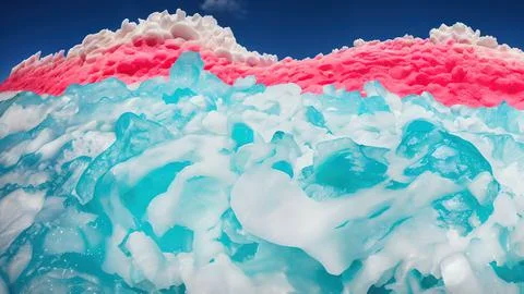 Frozen waves wallpaper Stock Illustration