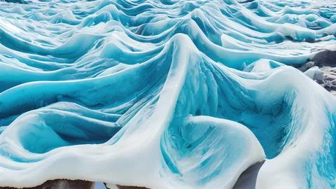 Frozen waves wallpaper Stock Illustration