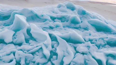 Frozen waves wallpaper Stock Illustration