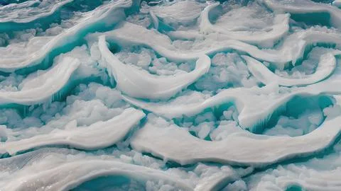 Frozen waves wallpaper Stock Illustration