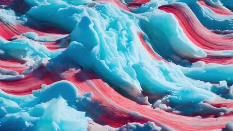 Frozen waves wallpaper Stock Illustration