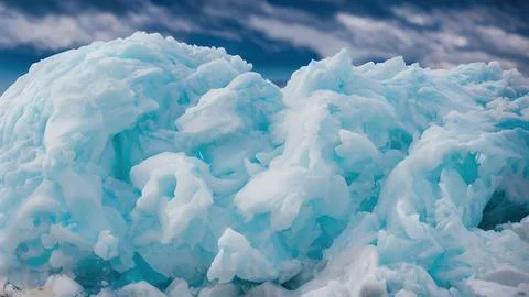 Frozen waves wallpaper Stock Illustration