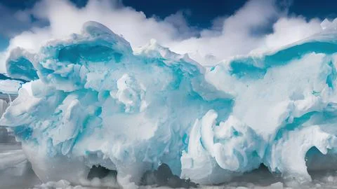 Frozen waves wallpaper Stock Illustration