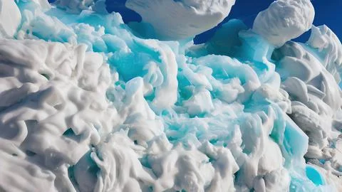 Frozen waves wallpaper Stock Illustration