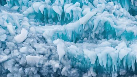 Frozen waves wallpaper Stock Illustration