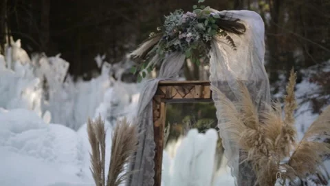 Frozen wedding Stock-Footage 152828894