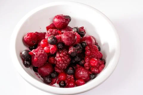 	frozen wild berries Stock Photos